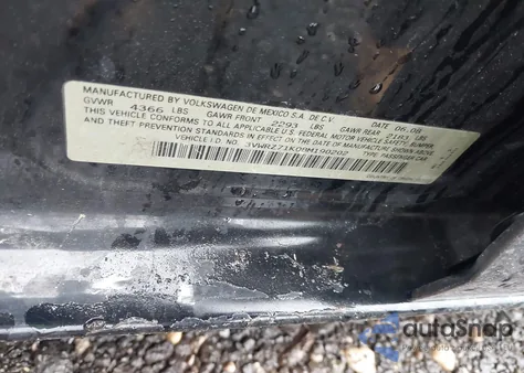 2008 Volkswagen Jetta Se/Sel из США, поврежденный, VIN 3VWRZ71K08M190202